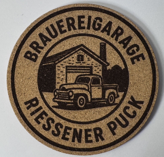 Untersetzer Kork gelasert- Brauereigarage