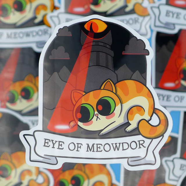 Single Sticker - Eye of Meowdor - ca. 7x7 cm  