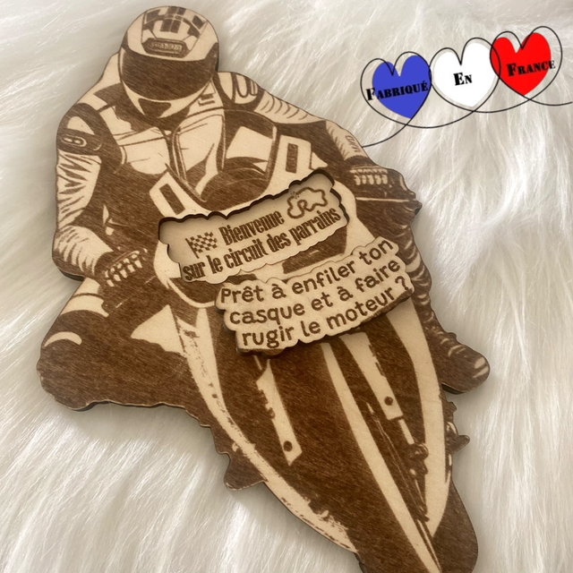 Demande Parrain Moto – Annonce Grossesse Originale pour Futur Papa, Tonton ou Parrain