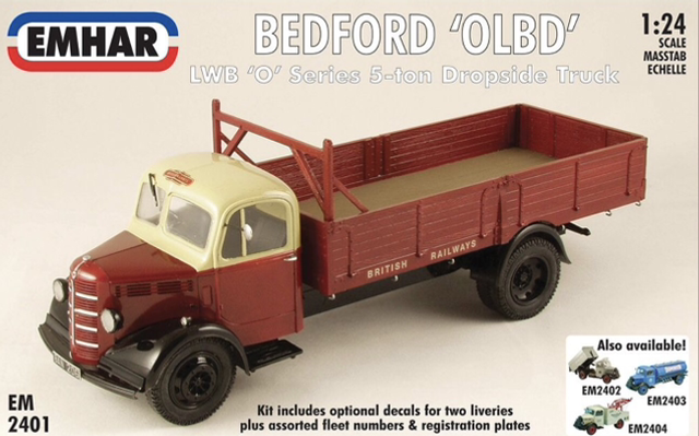 EMHAR PKEM2401 1:24 Scale Bedford O Series LWB Dropside Truck