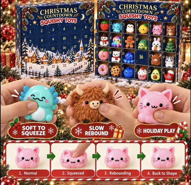 Christmas squishy advent calendar