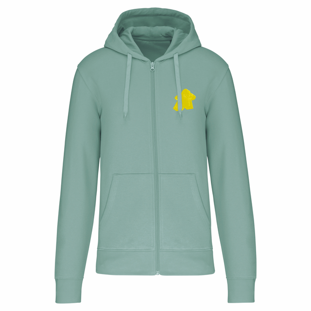 SWEAT-SHIRT ZIP - Meeple Jaune - Coeur