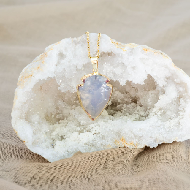 Opalit csepp alakú nyaklánc