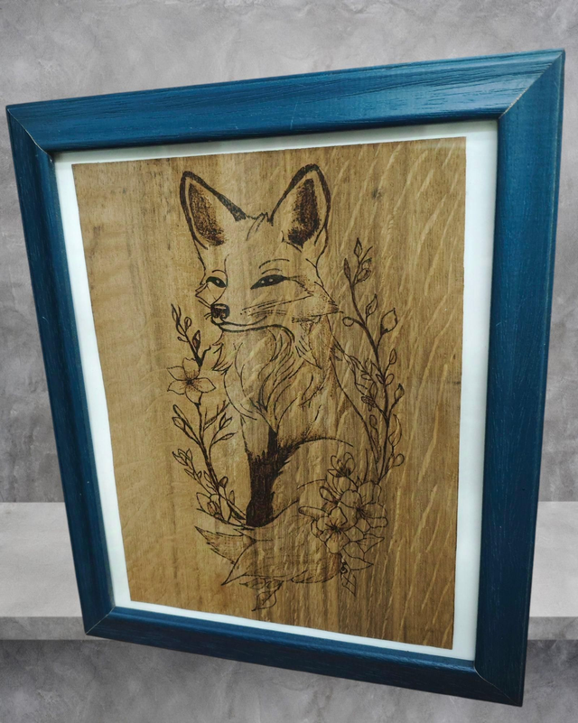 Tableau Renard Encadré 