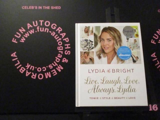 Lydia Bright 'Live, Laugh, Love, Always, Lydia' Authentic Autographed Hardback Book (16)