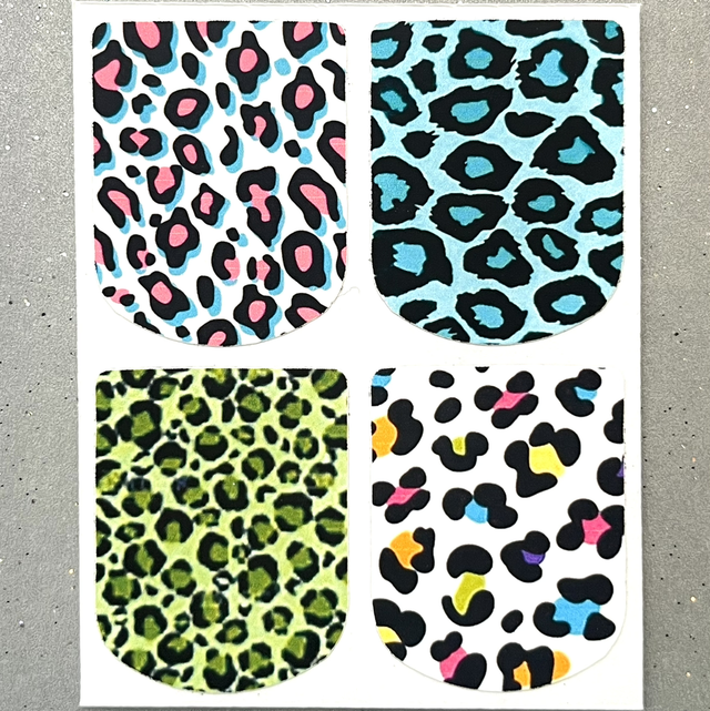 Leopard Print Green (Set of 4)