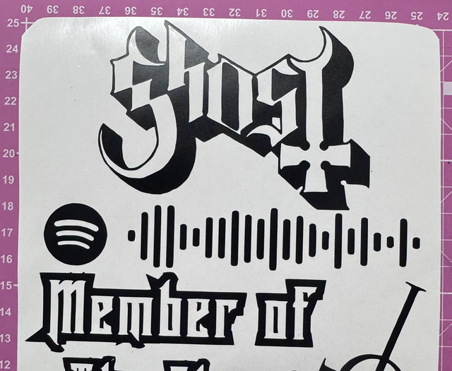 Member of The Clergy Spotify Decal