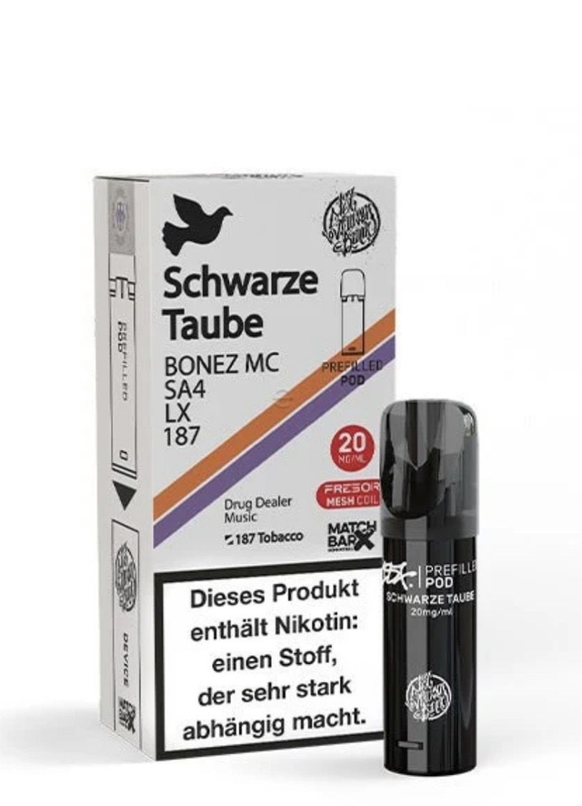 187 Strassenbande Prefilled Pod – Schwarze Taube | 20 mg