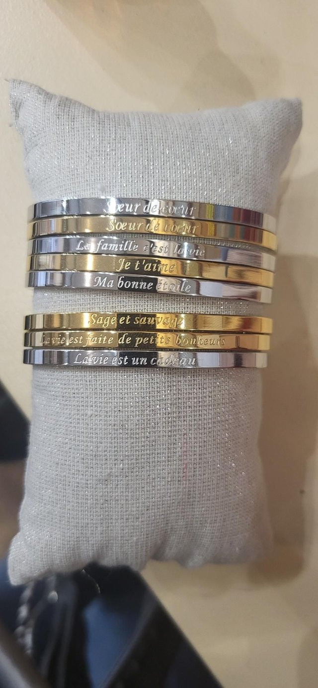 Bracelet jonc message 