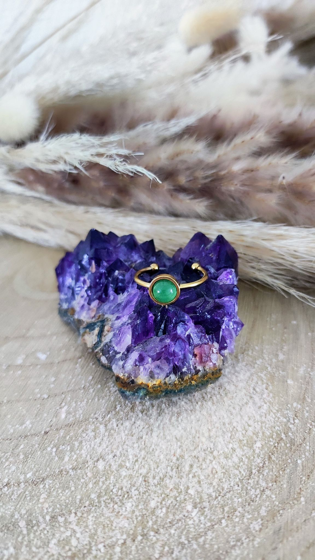 Bague Isel Aventurine verte