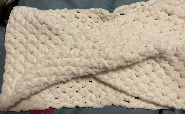 Scarf Cream Infinity (Matching Gloves Sold Separately)