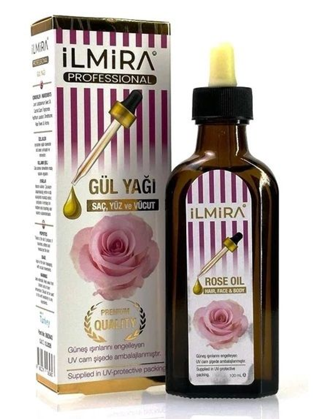 ILMIRA Gul Yagi Olejek Różany SERUM REGENERUJĄCE Twarz Włosy Paznokcie 100ml