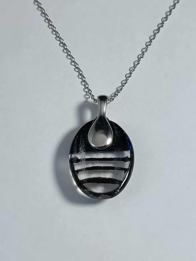 Collier Verre Fusing - Libellule ( Modèle 2)