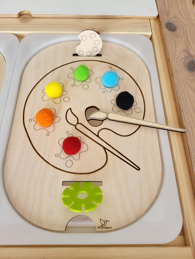 La palette de peinture 