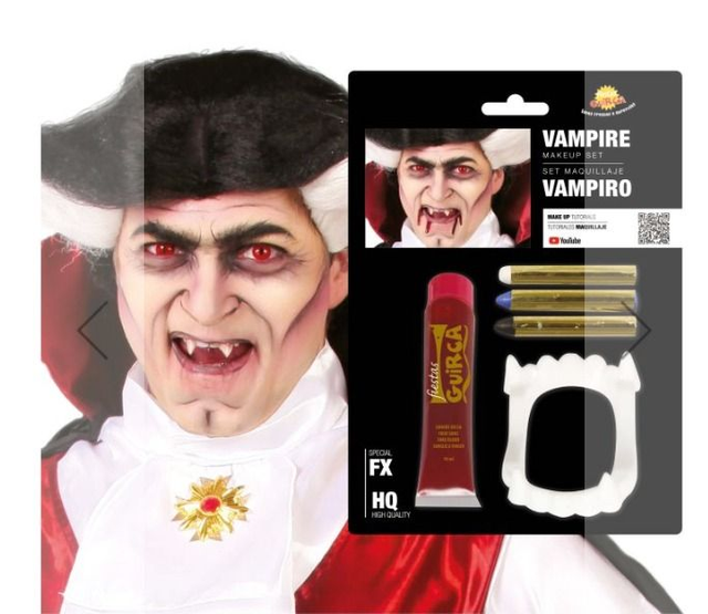 halloween ,   15591  BLISTER : TRUCCO VAMPIRO