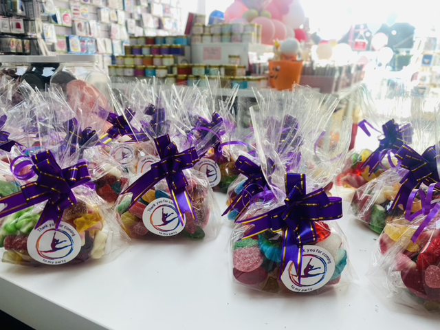 Party favours Gymnastics sweet bags 