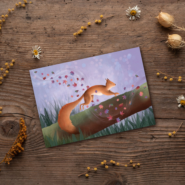 Carte "Vent d'automne"