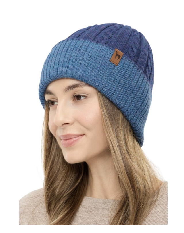 SUAVE Alpakamütze – Mitternachtsblau-Denim