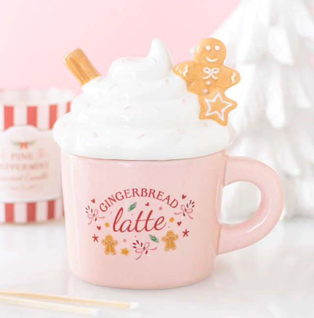 Brûleur - Mug latte rose