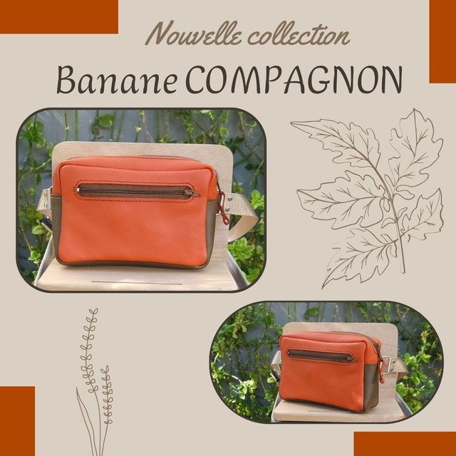 Sacoche Banane Compagnon - Orange