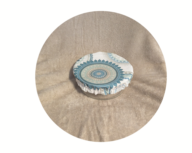 Charlotte alimentaire blanc bleu