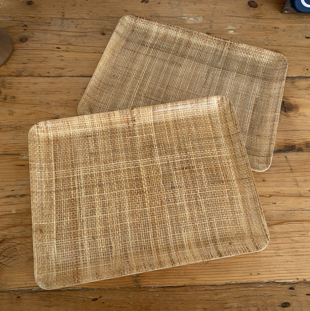 Plateau en fibres naturelles