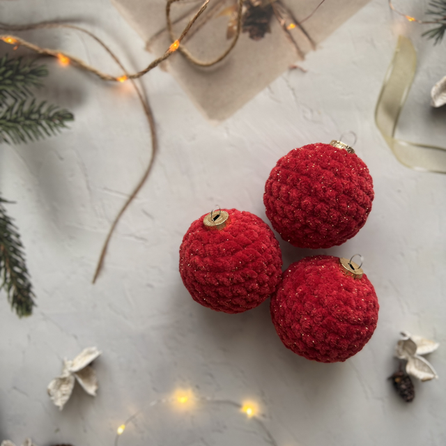 Boule de Noël traditionnelle à paillettes