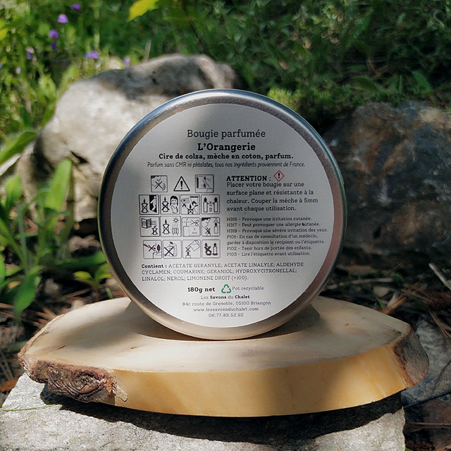 Bougie végétale parfumée L'ORANGERIE