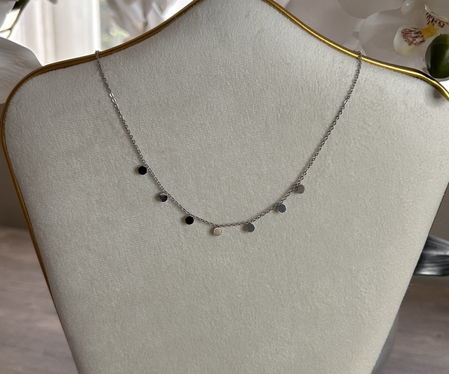 Collier pampille argenté 