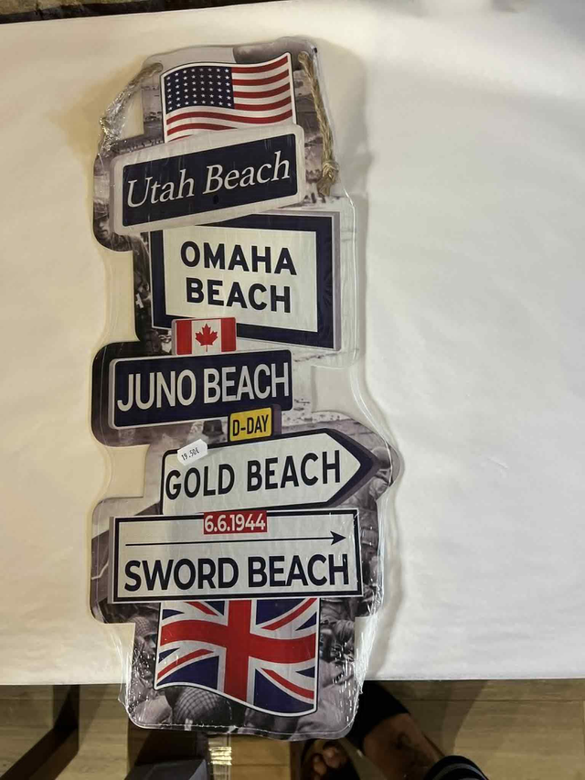 Plaque plages du Débarquement 