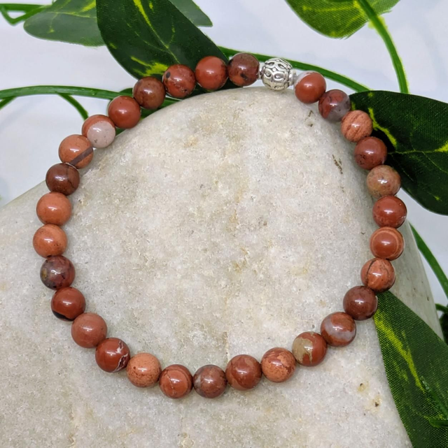 Bracelet "Jaspe bréchique" 6mm BR-047