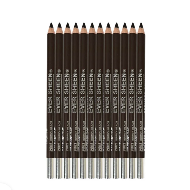 Lot de 12 crayons poil à poil haute perfection - Dark Brown