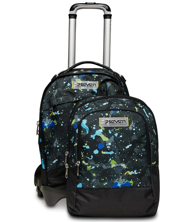 ZAINO SEVEN , TROLLEY JACK Seven® 3 RUOTE DETACH - FLUO STRING BOY