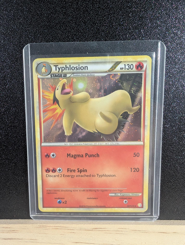 Typhlosion 32/123 Holo Rare Heart Gold Soul Silver 