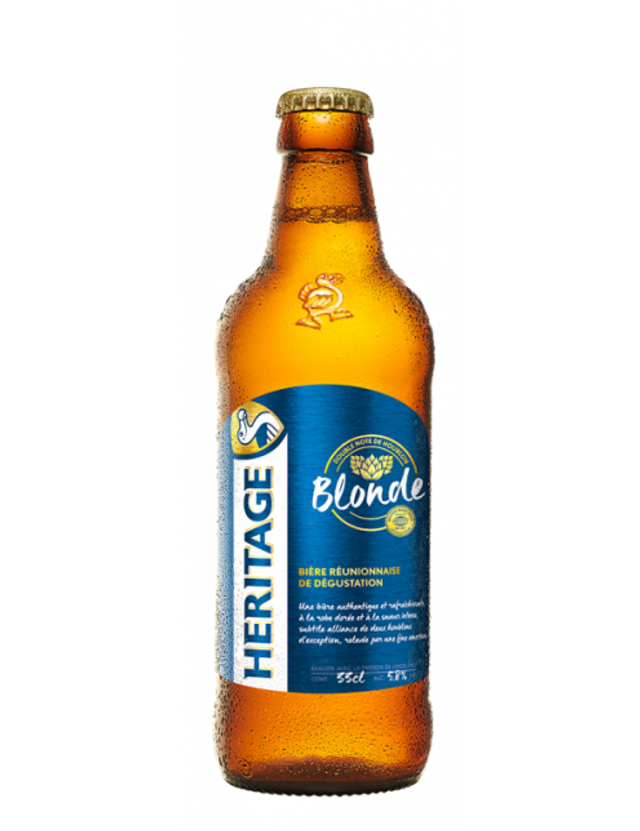 Bière Blonde Héritage de la Brasserie Bourbon