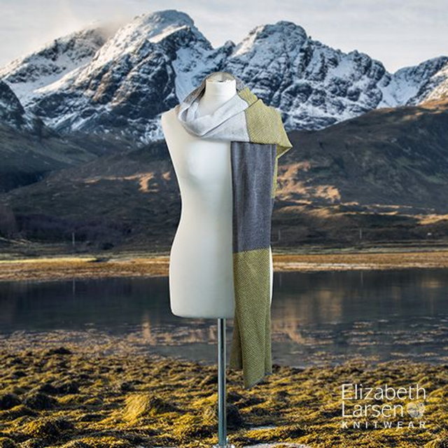 Skye Collection lime and grey wrap / pashmina / stole. Super fine merino shawl. Wedding attire.