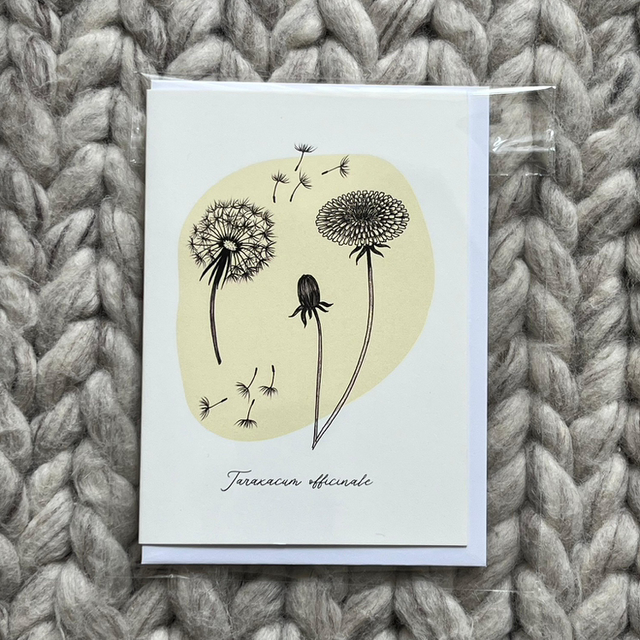 Greeting card Dandelion