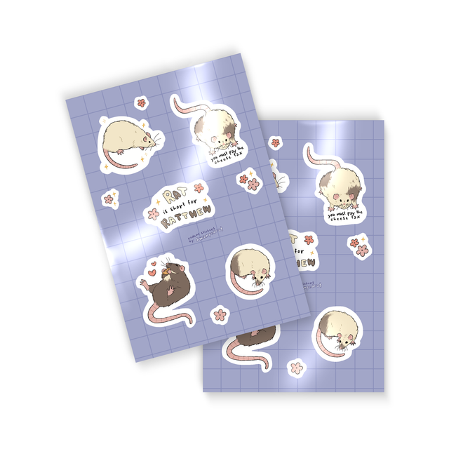 Ratthew sticker sheet