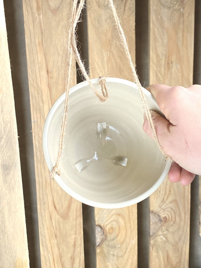 Pot suspendu_Taille M_beige