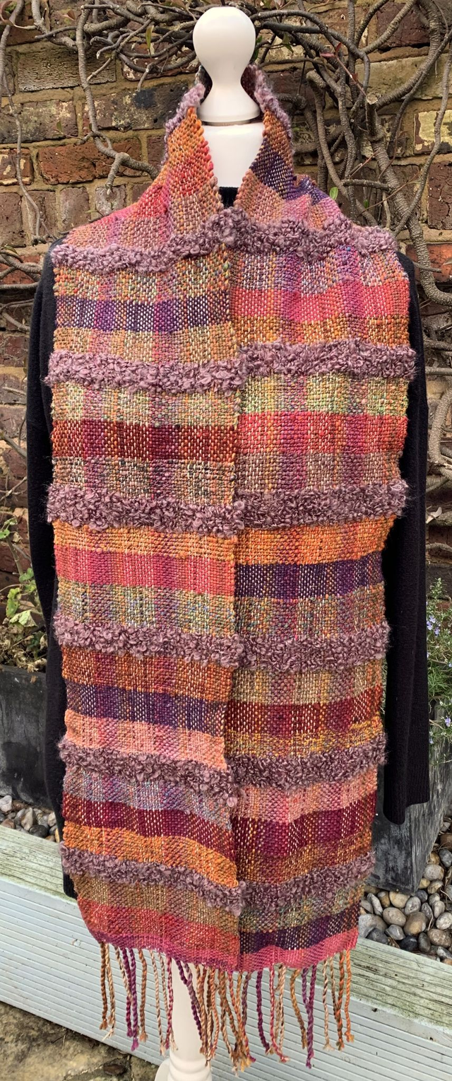 Handwoven Autumn Berries Scarf