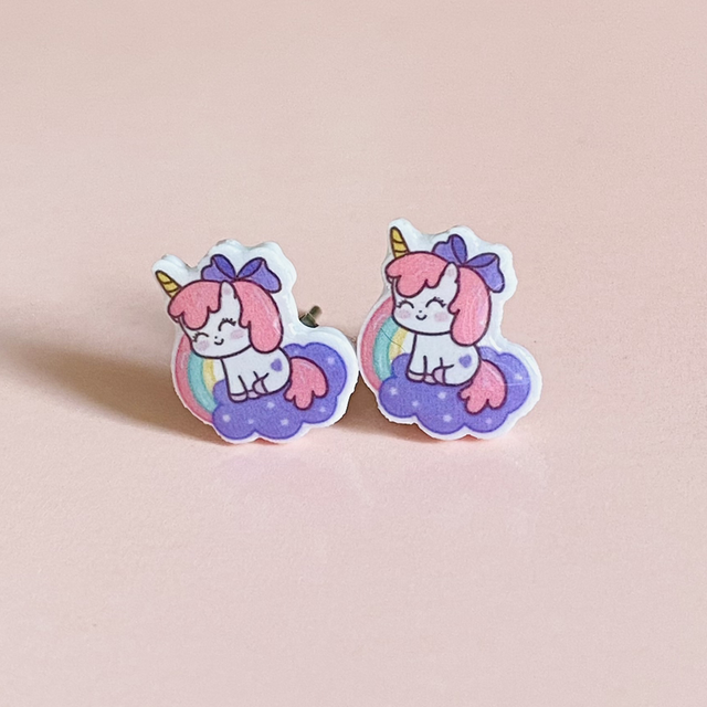 Boucles d’oreilles Licorne Magique