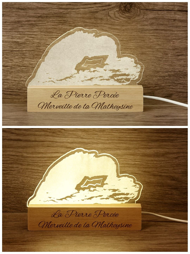 Lampe Créateur Pierre Percée en découpe laser 