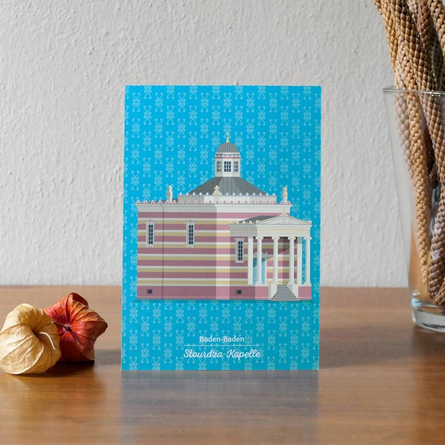 Postkarte &quot;Stourdza-Kapelle, Baden-Baden&quot;