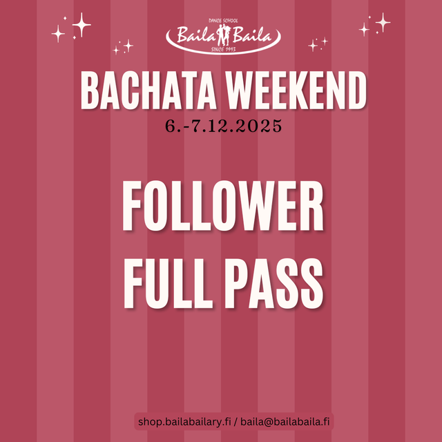 Bachata Weekend 2025 - FOLLOWER full pass