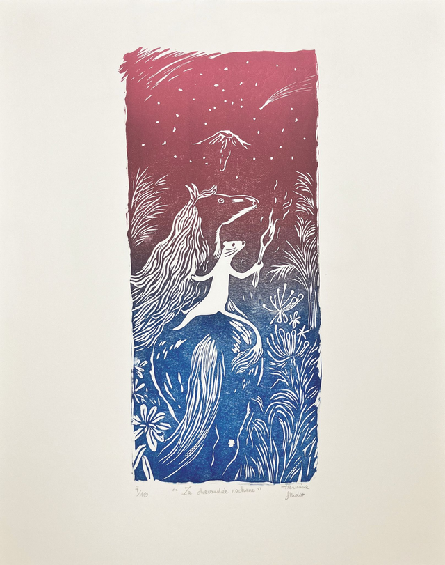 Chevauchée nocturne ( édition pink and blue ) 