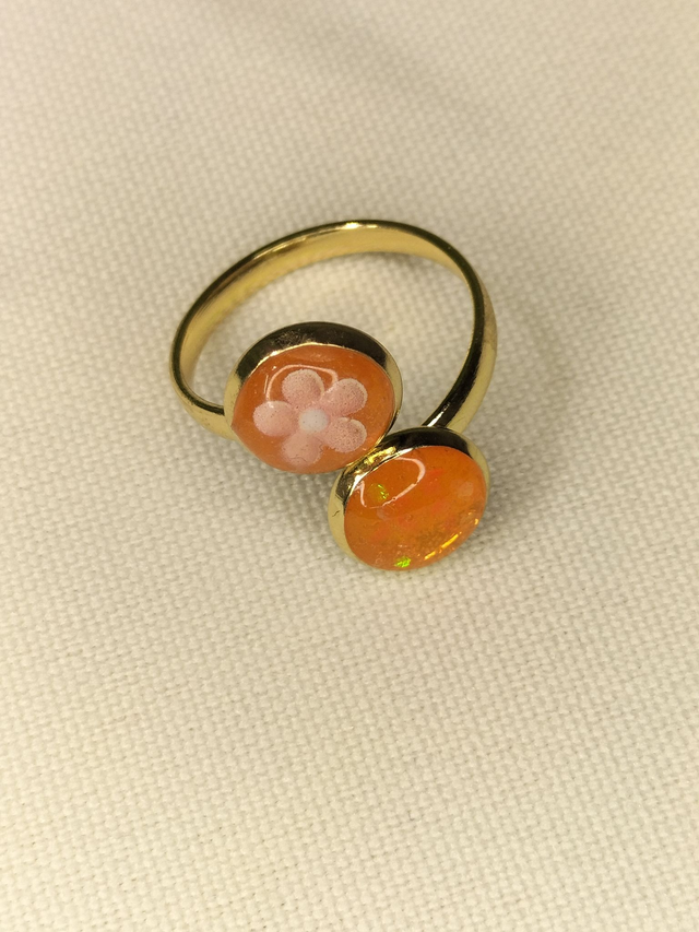 Bague orange