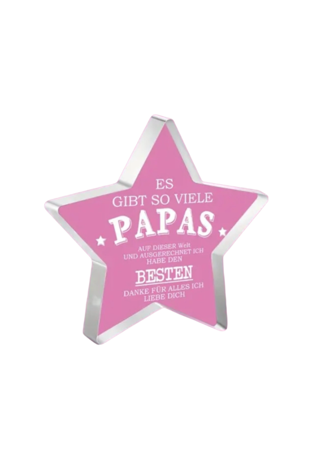 Acrylstern Papa