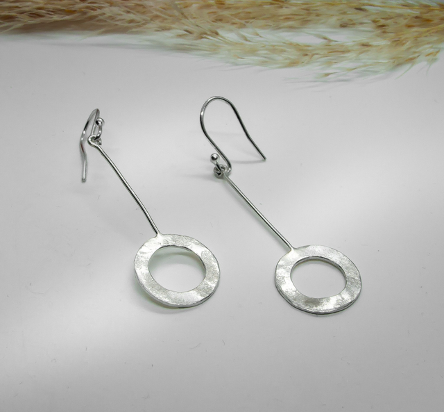Pendientes de colgar de plataa 925