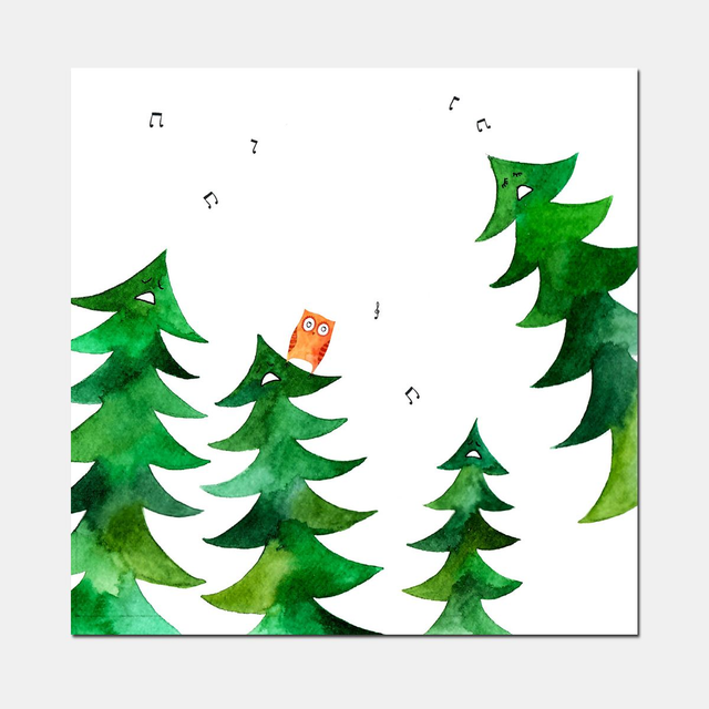 Carte postale "Choeur de sapins"