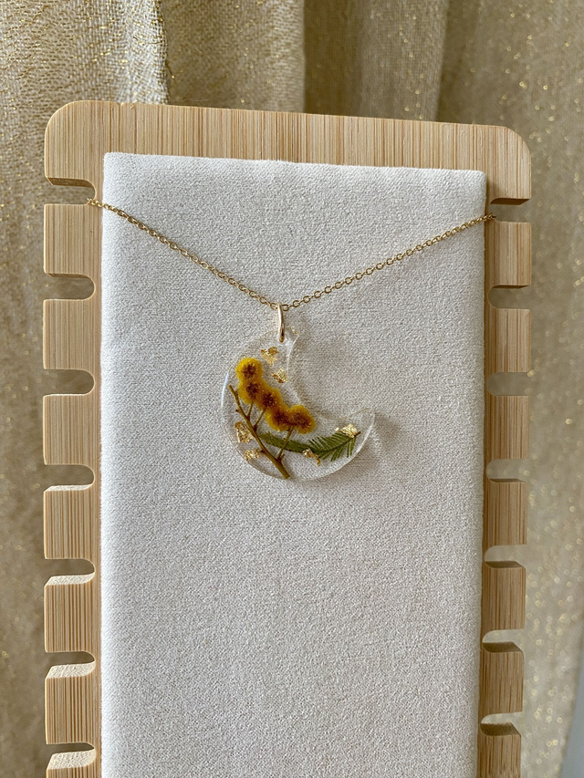 Collier gold filled lune - mimosa